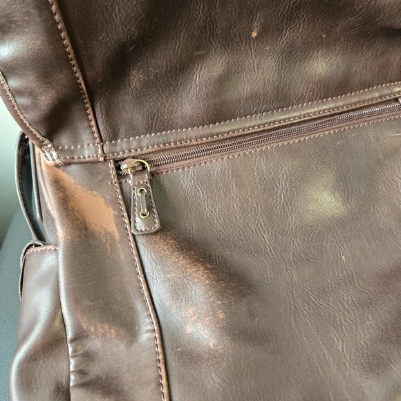 Relic Brown Faux Leather Messenger Bag - Picture 12 of 16